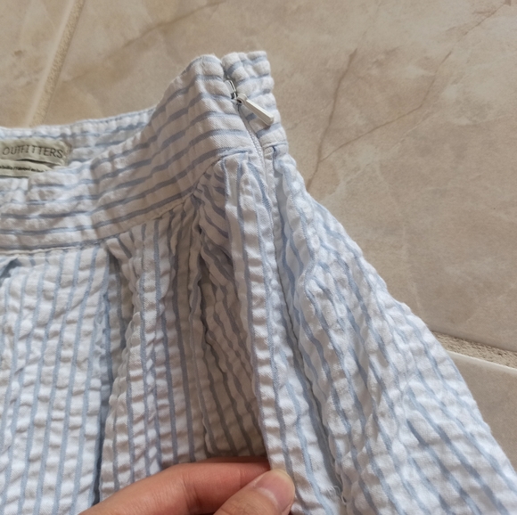 NWOT UO Love Match Striped Pleated Mini Skirt - Picture 4 of 4